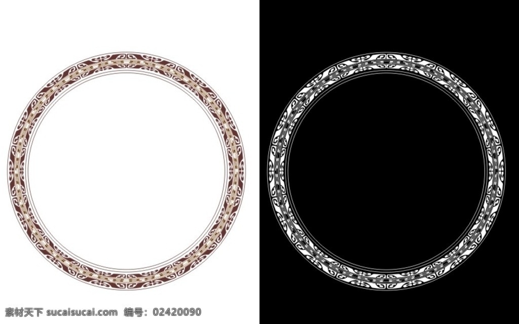 圆环 花纹 花边 图案 古典边框 古典图案 盘子图案 圆盘 花纹花边边框 底纹边框 边框相框