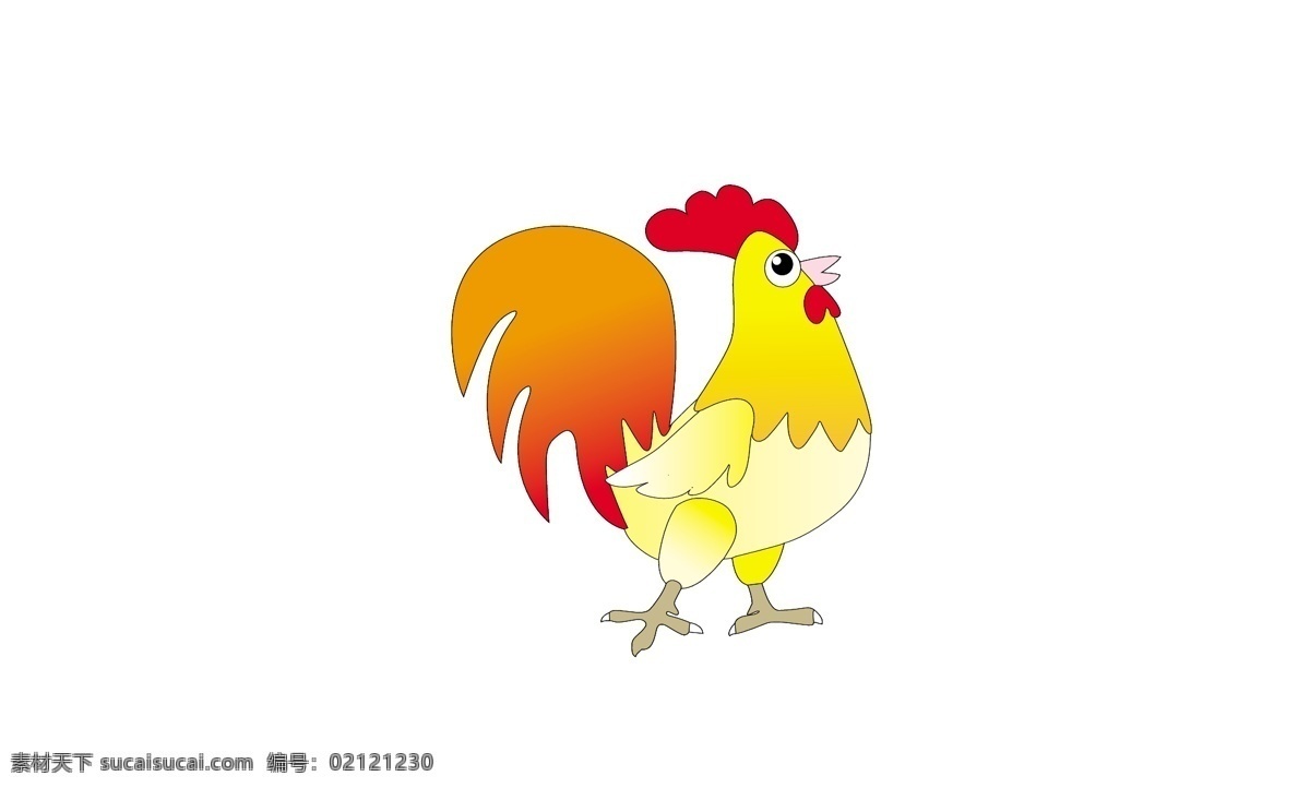 卡通小鸡 卡通 小鸡 渐变