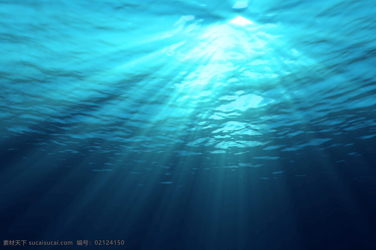 高清 蓝色 海水 深海 海洋 海底