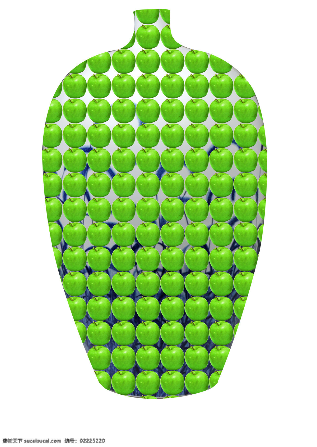 背景 花瓶 绿色 苹果 招贴 招贴设计 创意设计 创意 模板下载 苹果创意 psd源文件