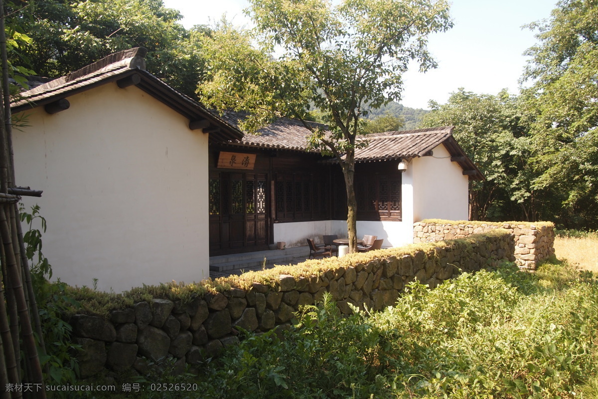 民宿 自然 安缦法云 乡土 古建 白墙 黑瓦 景观图片 建筑园林 园林建筑