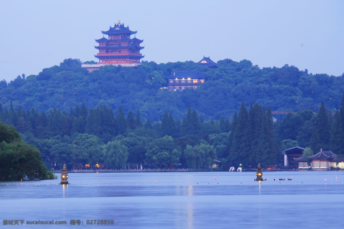 杭州市 杭州市西湖 美丽西湖 吴山 风景 旅游在杭州 三潭印月 西湖十景 美丽杭州 旅游摄影 自然风景