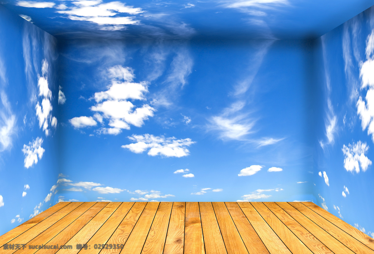 蓝天 白云 空间 背景 蓝天白云 空间背景 木地板 木板 风景摄影 自然美景 美丽风景 自然风景 自然景观 风景图片