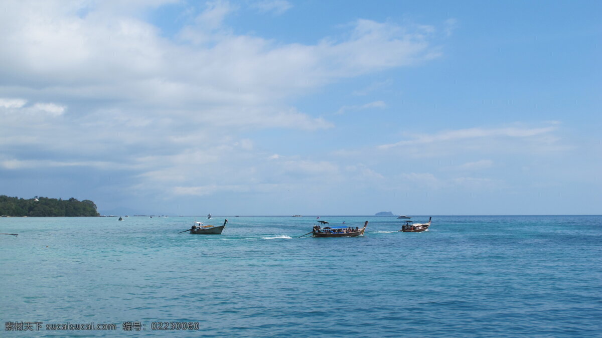 海水 景观 白云 岛屿 国外旅游 海边 蓝天 旅游摄影 潜水 水景观 海里 小船 游泳 东巴海滩 psd源文件