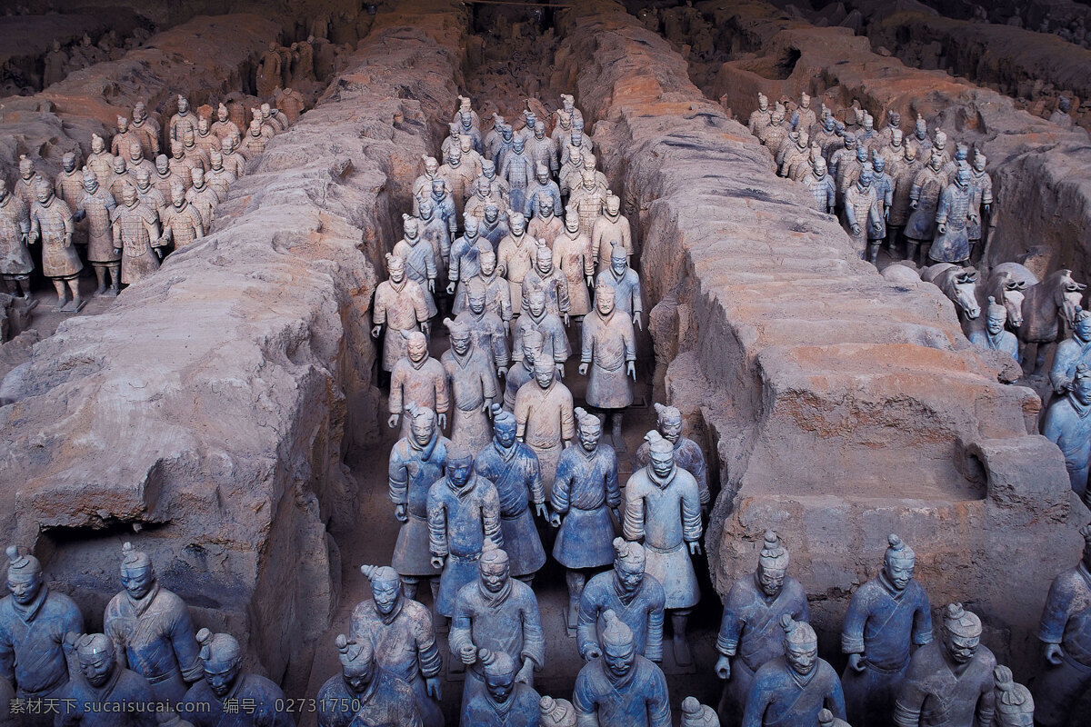 兵马俑 文物 兵马俑刚出土 风景 生活 旅游餐饮