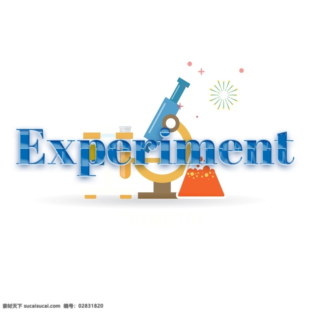 现代 蓝色 实验 简单 字体 显微镜 模式 化学 插图 图案 背景 简单的字体 可编辑的字体 书法