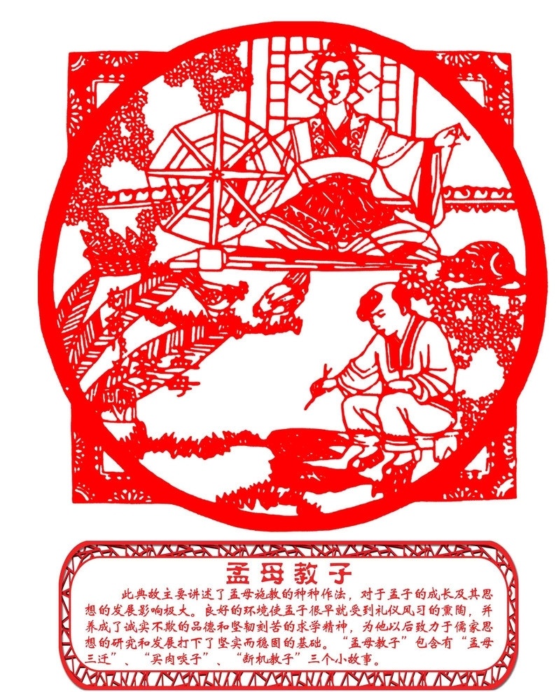 成语故事 中国风 异形 古典 古代 成语 故事 民俗 学校 幼儿园 古人 教育 孟子 孟母教子 边框 花纹 雕刻 雕花 镂空 企业文化 文化墙 红色 喜庆 剪纸 传统 民族 特色 企业文化展板 展板模板 广告设计模板 源文件 tiff