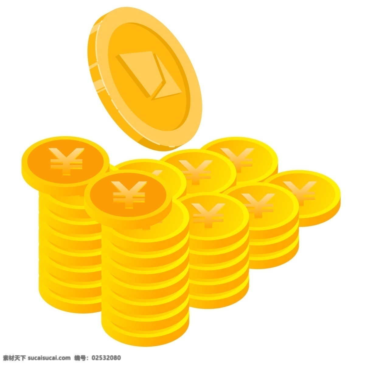 金钱 卡通 圆形 金币 财富 金色 卡通圆形金币 卡通金币 金融理财 金融金币 银行金币 理财金币 贵金属 黄金材质