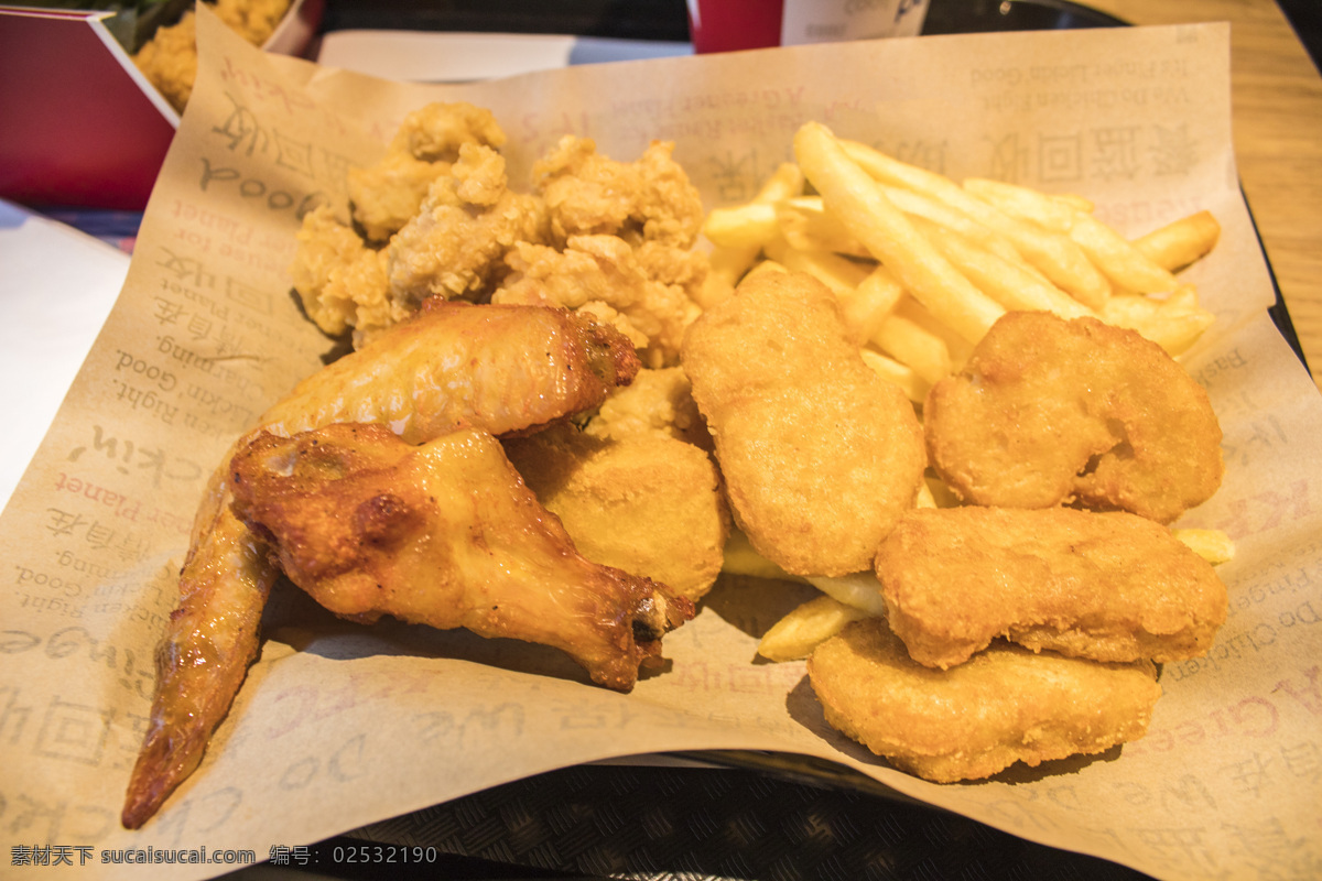 美食 炸鸡 薯条 鸡 米 花 炸鸡块 鸡米花 奥尔良烤翅 烤翅 零食 食品 商用