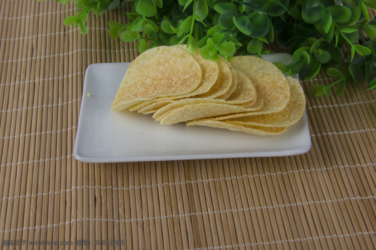 可比克 薯片 薯条 零食 膨化食品 原味薯片 餐饮美食