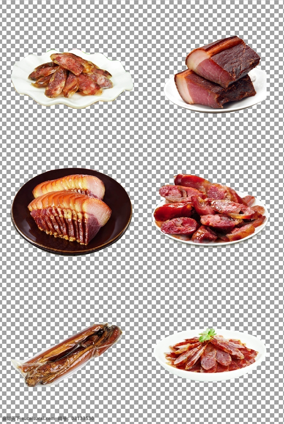 传统 美食 腊味 腊肉 中国 特色 美味 熏肉 免抠 无背景 免抠图 抠图 元素 透明 通道 png免抠图 分层