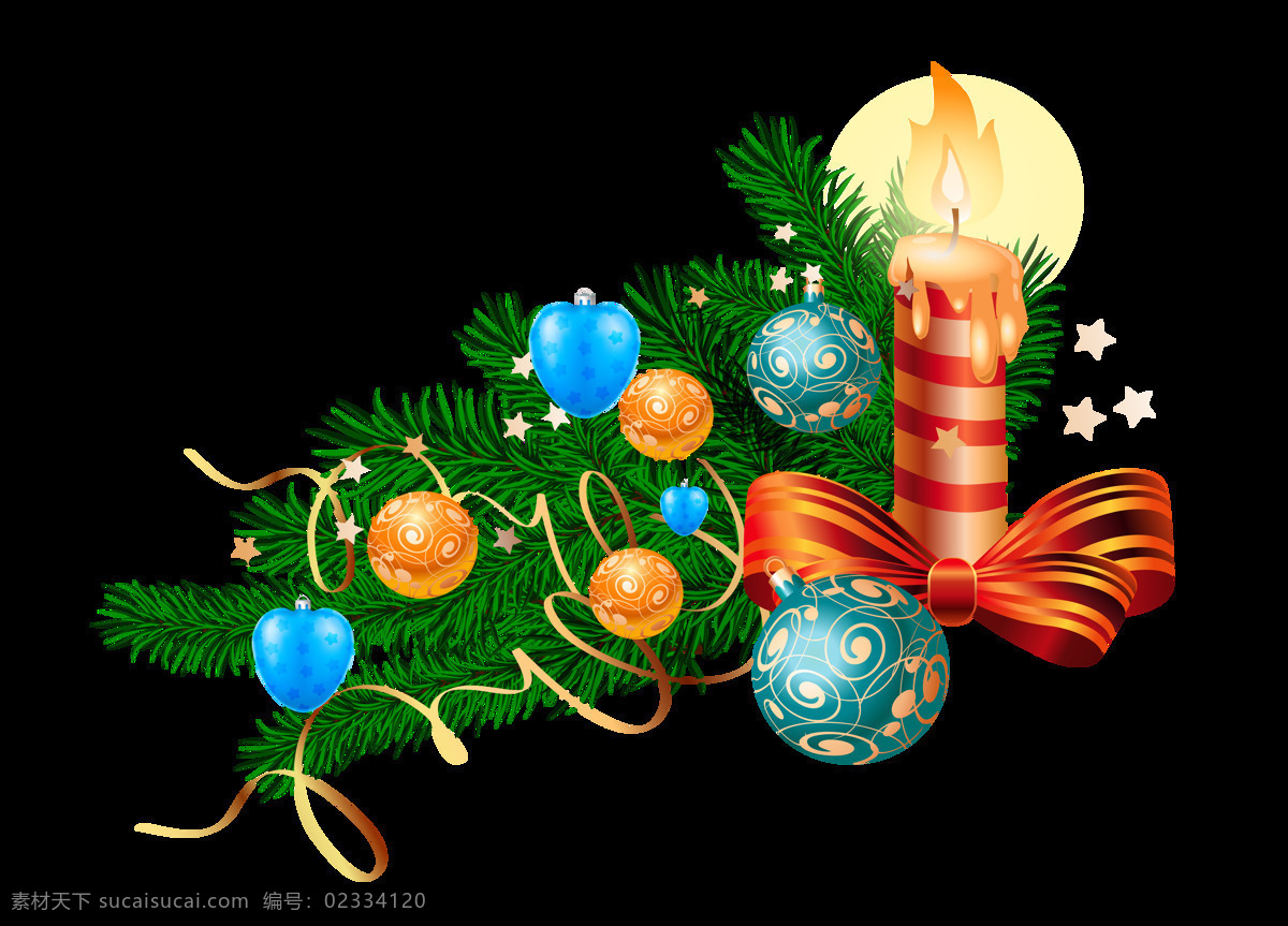 圣诞 铃铛 装饰 红烛 丝带 蝴蝶结 圣诞节