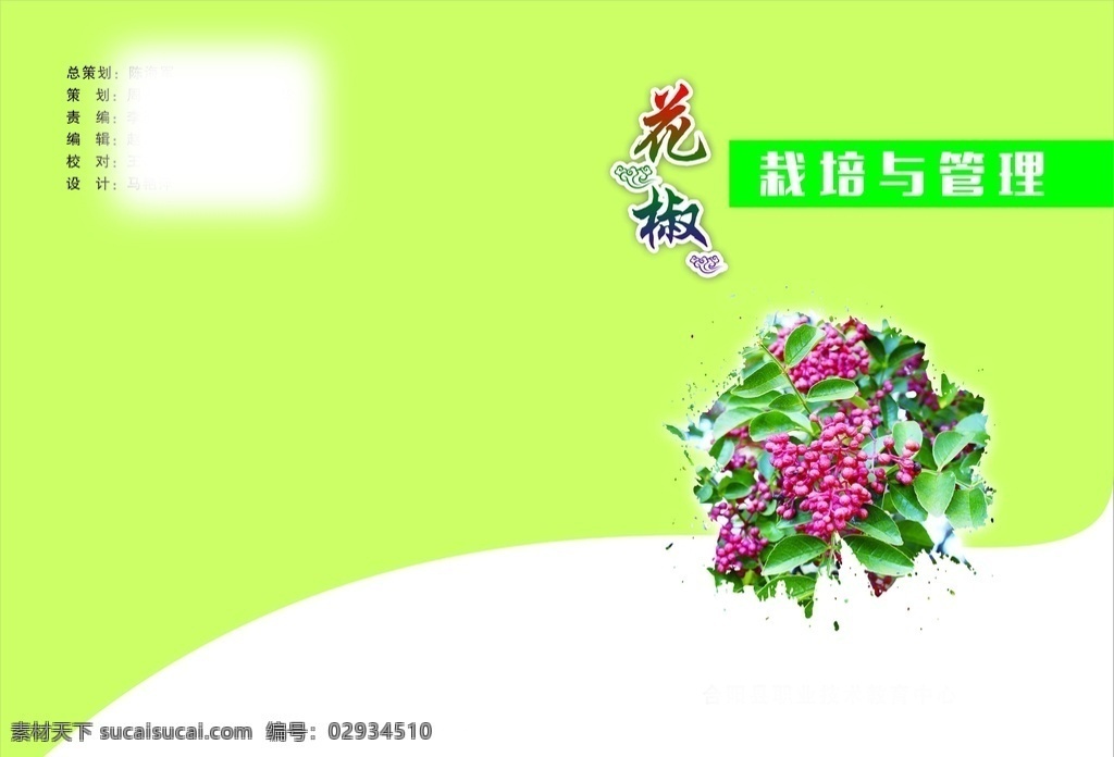 花椒树 栽培 管理 封面 绿色封面 花椒 个性封面 花椒海报