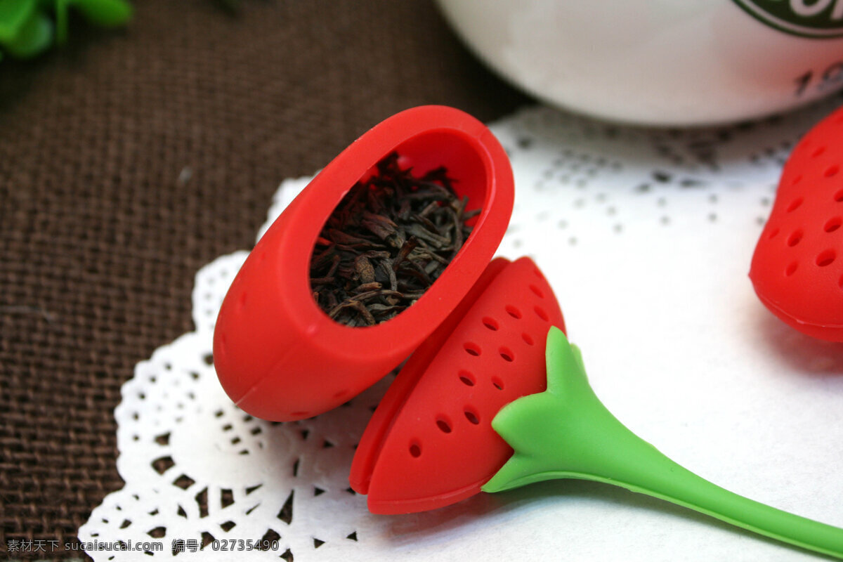 家居生活 可爱创意 清新 生活百科 塑料 叶子 草莓 滤 茶 器 草莓滤茶器 星 巴克 杯子 绿茶