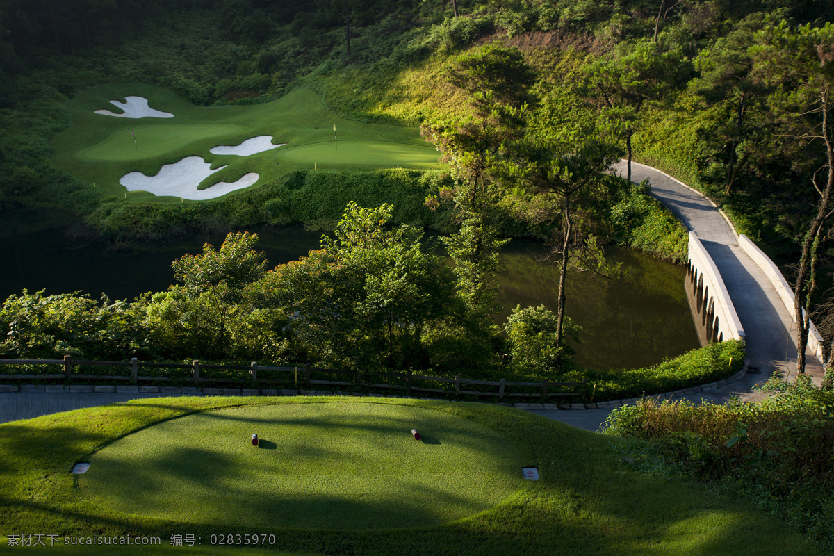 高尔夫球场 高尔夫 果岭 golf 球场 自然景观 自然风景