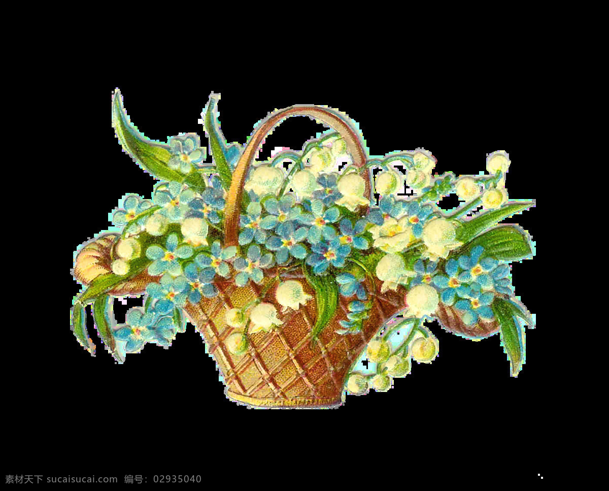 复活节 漂亮 花篮 免 抠 透明 图 层 鲜花 彩蛋 巧克力 复活节小鲜花 背景 素描 复活节鲜花 手工