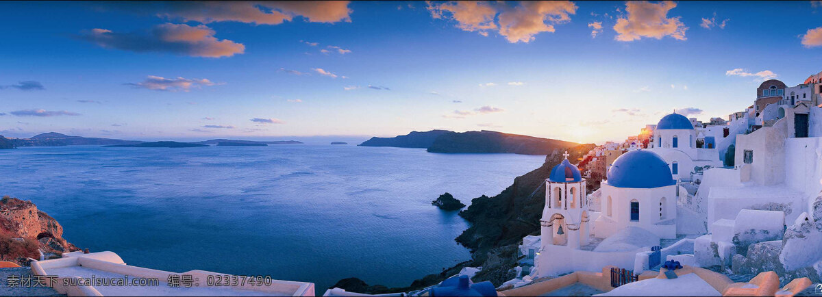 爱琴海 风景图片 蓝色小屋 蓝天 海天相接 白云 浪漫风情大海 爱情海 大海 海边别墅 山水风景 自然景观