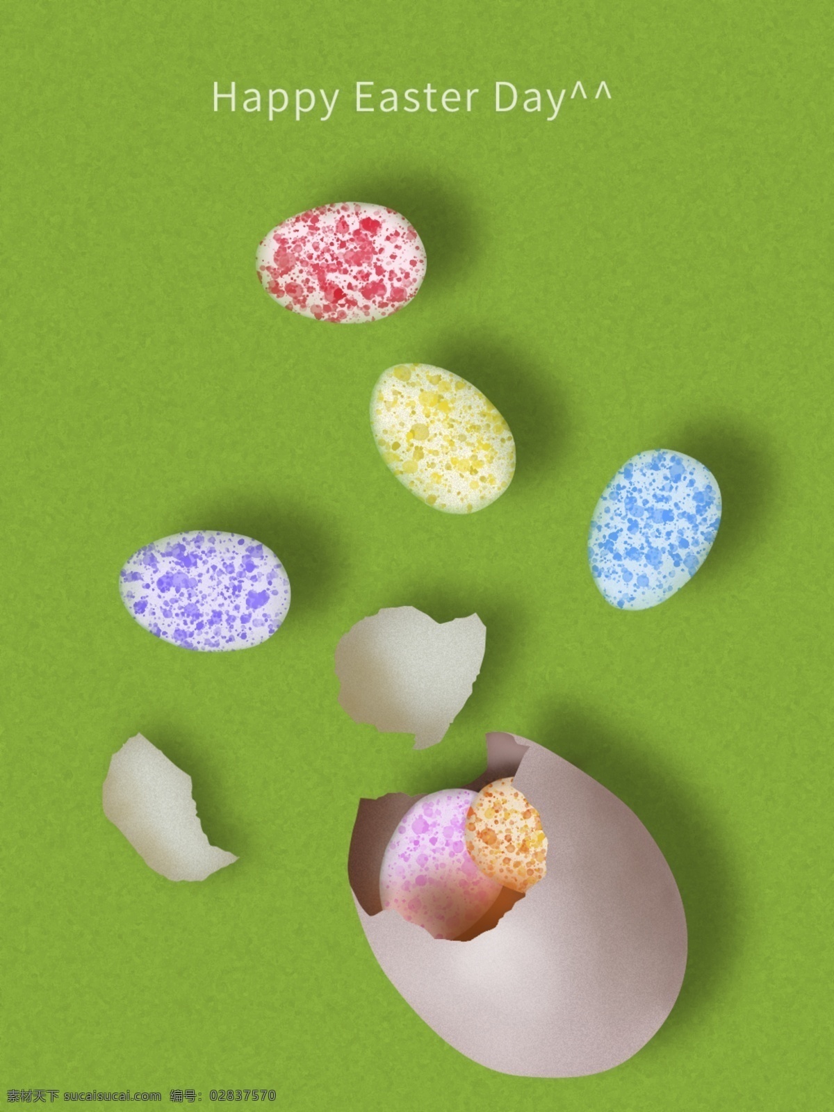 复活节 兔子 彩蛋 场景 happy easter day 鸡蛋 鸡蛋壳