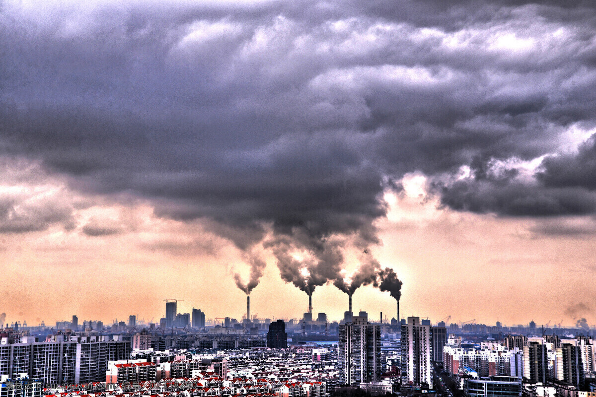 环境 空气质量 烟囱 云 污染 城市 自然景观 自然风景