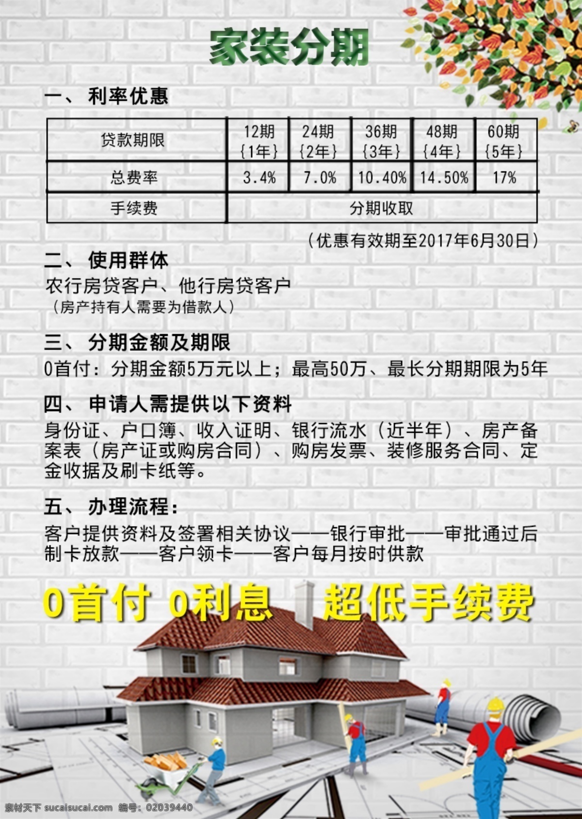 家装 分期 付 海报 家装分期 分期付 优惠 装修