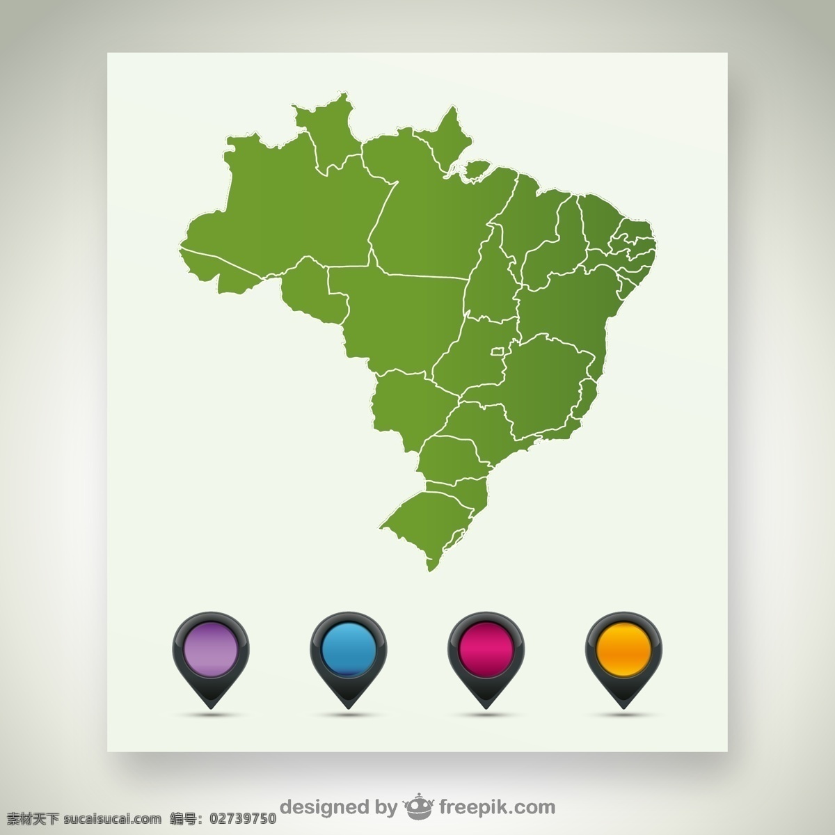 巴西地图素材 巴西地图 巴西 地图 白色