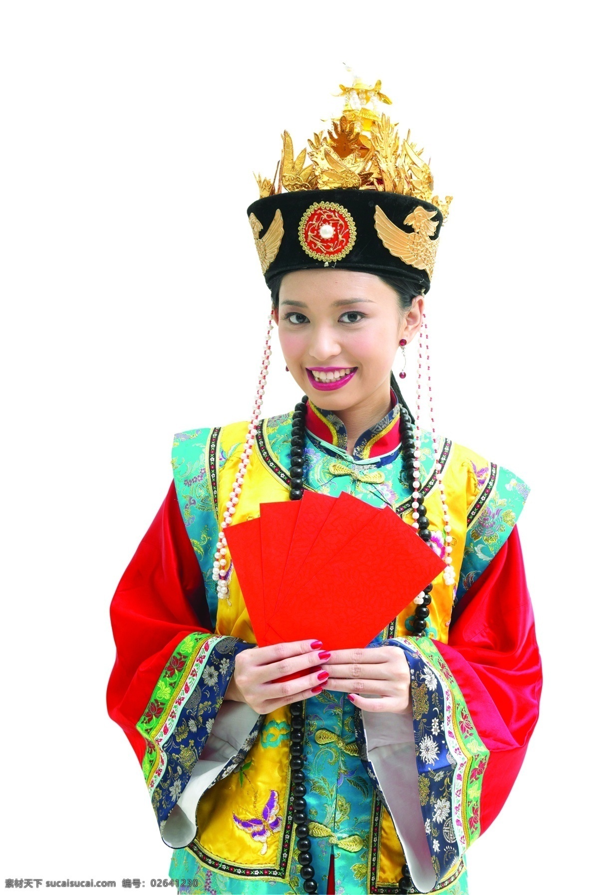 清朝 格格 红包 美女 女性女人 人物图库 摄影图库 手势 清朝格格 皇族 psd源文件 请柬请帖
