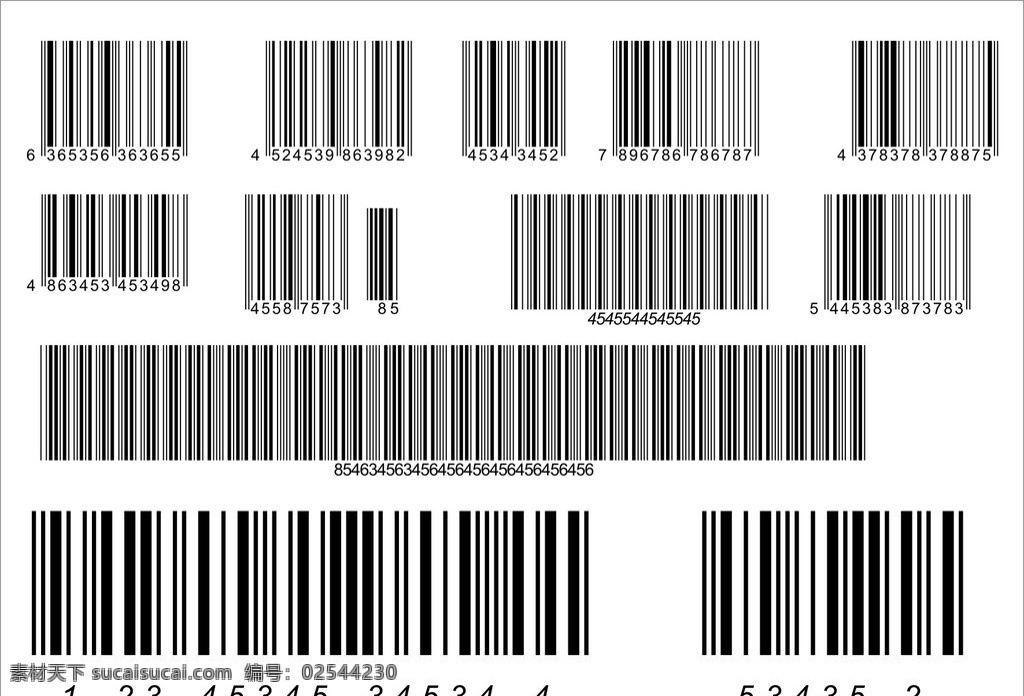 条形码 矢量 模板下载 条形码设计 服装条形码 二维码 编码 现代科技 竖条 扫描 黑色 数字 标识标志图标 通讯科技