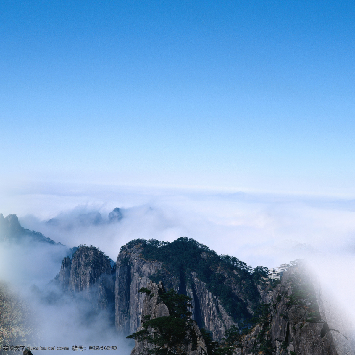 山川美景 山川 蓝天 云雾 天空 风景 建筑景观 自然景观 风景名胜