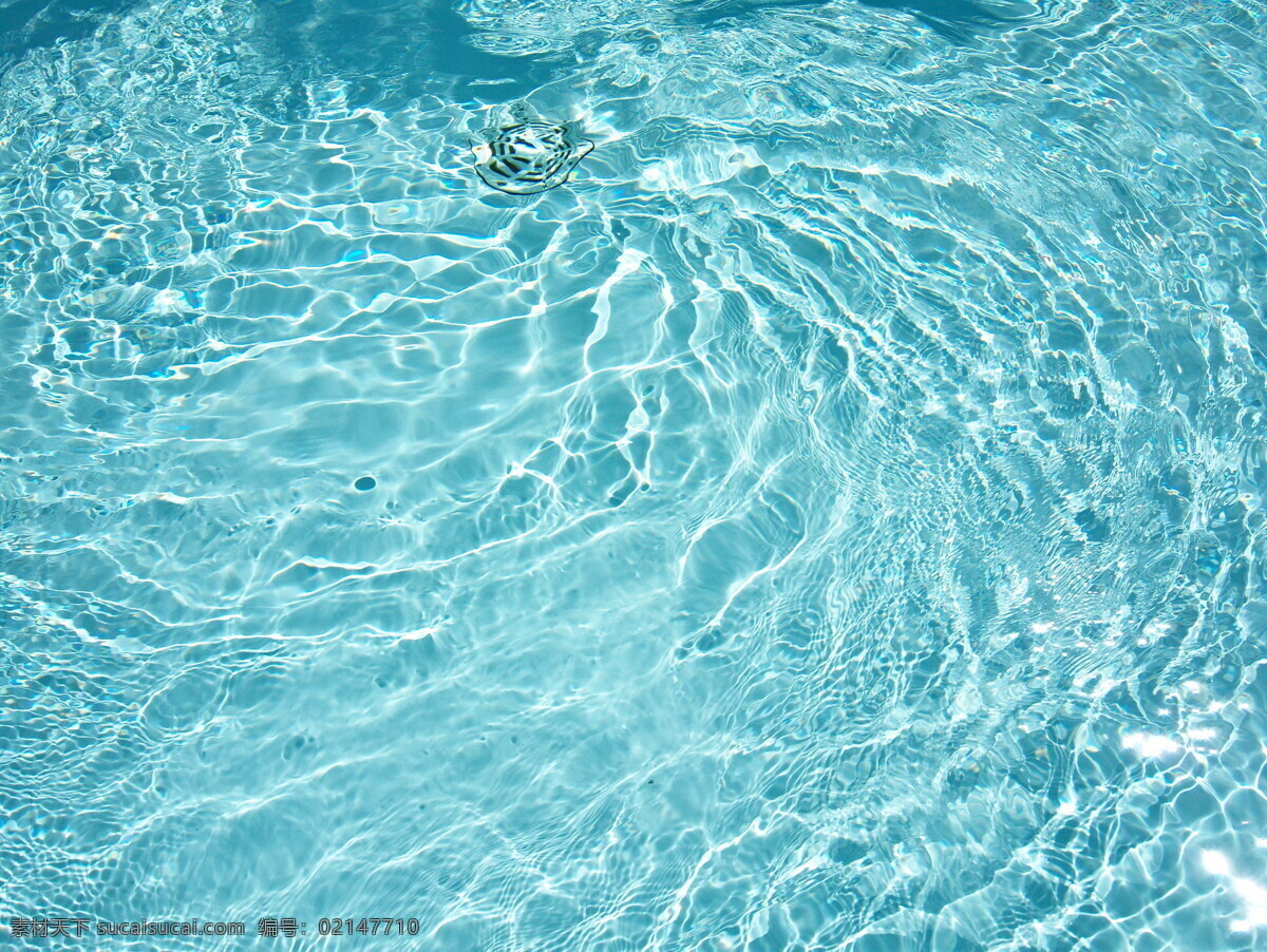 水纹 纹理 游泳池 水面 蓝