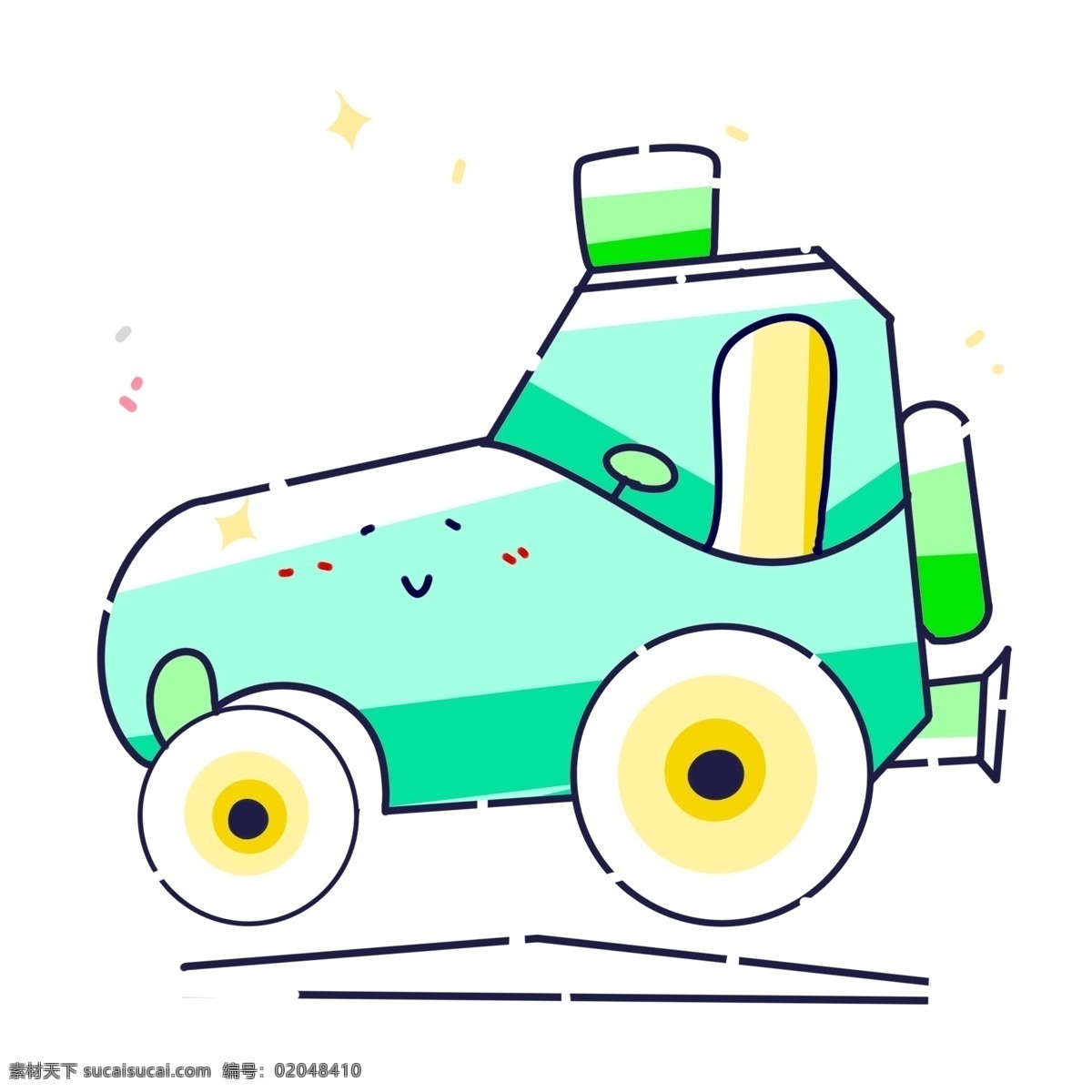 绿色 儿童玩具 汽车 玩具