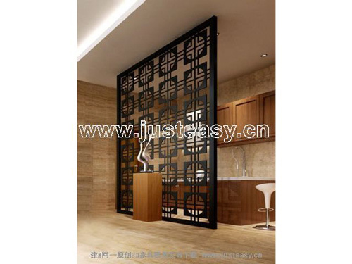 中国 古典 屏幕 木 古董 赋 中国古典屏幕 木材 3ds 白色