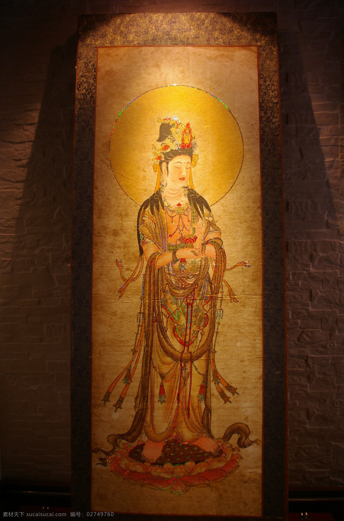 金 彩 大势 菩萨 设计图库 文化艺术 宗教信仰 线条五彩闪光 佛国的神态