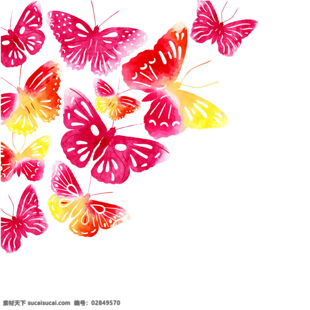 美丽 蝴蝶 矢量 图形设计 矢量图形 设计素材