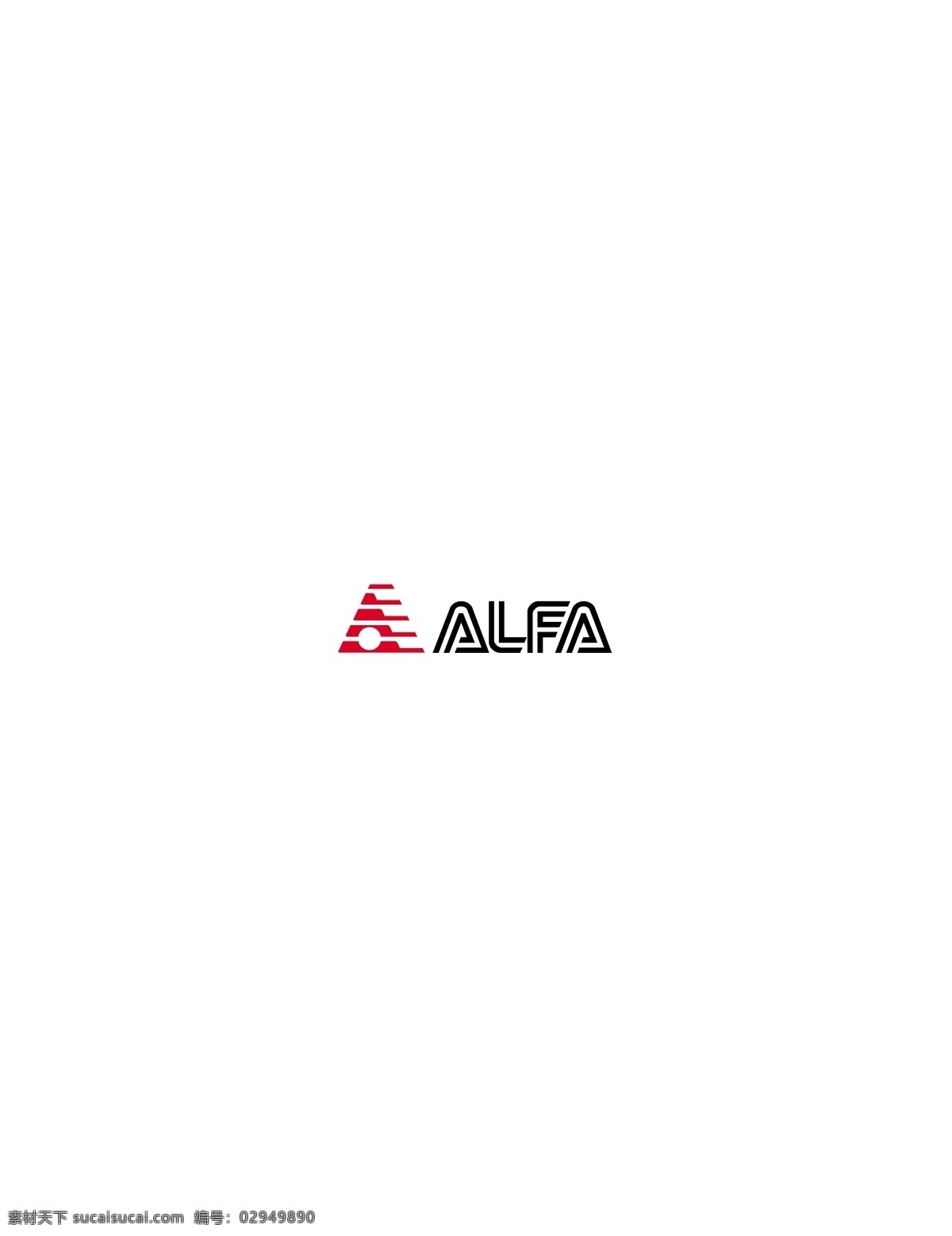 alfa logo 设计欣赏 标志设计 欣赏 矢量下载 网页矢量 商业矢量 logo大全 红色