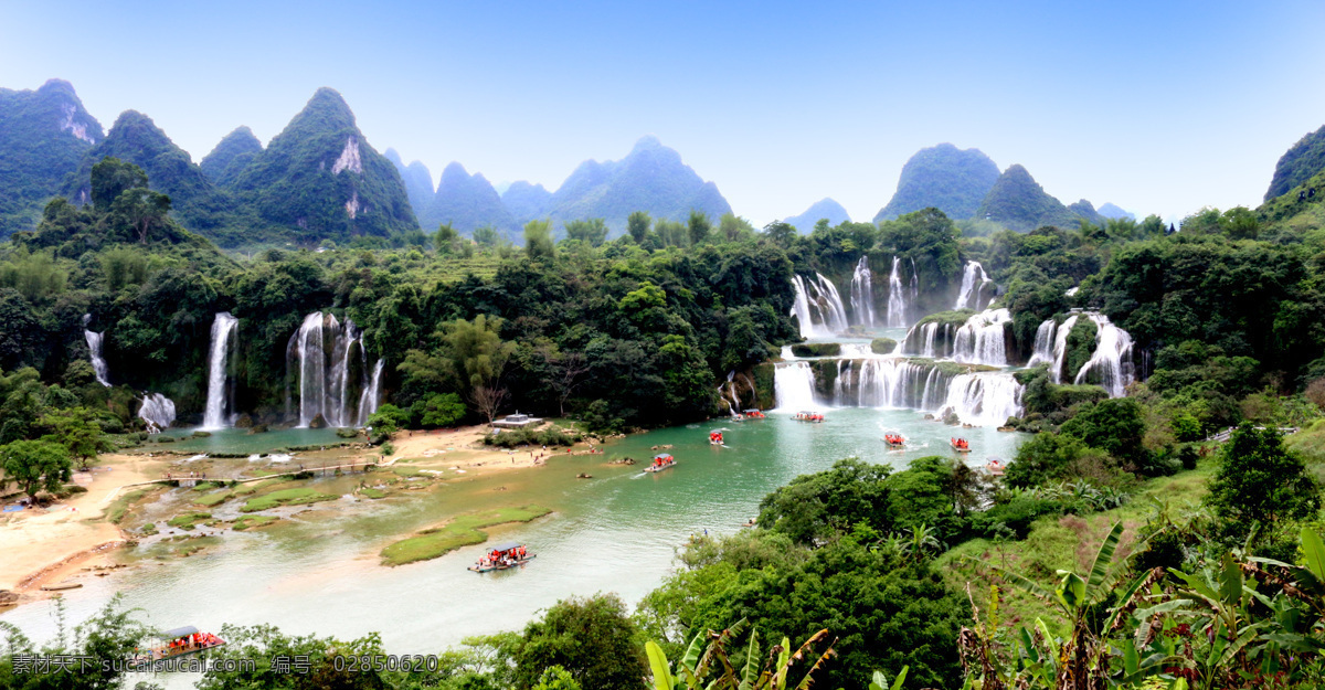 德天瀑布 广西 德天 瀑布 中国 自然 旅游摄影 国内旅游