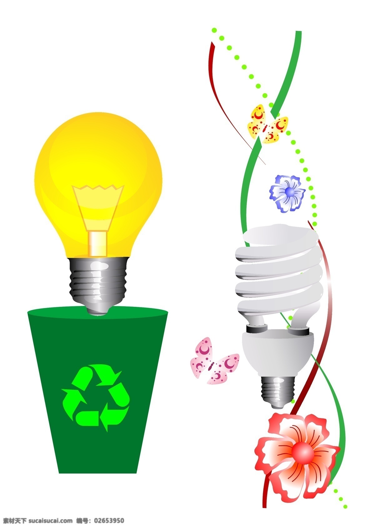 包装设计 花纹 环保标志 环保节能 节能 节能灯 商业设计 绿色环保 设计素材 节能矢量素材 节能模板下载 螺旋线 矢量 家居装饰素材 灯饰素材