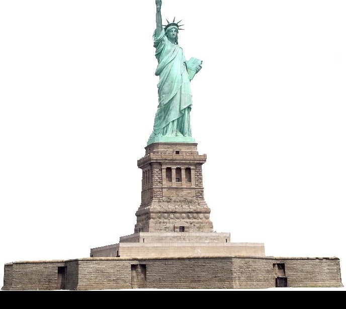 自由女神像 自由 女神 美国纽约 象征 分层 背景素材 源文件库