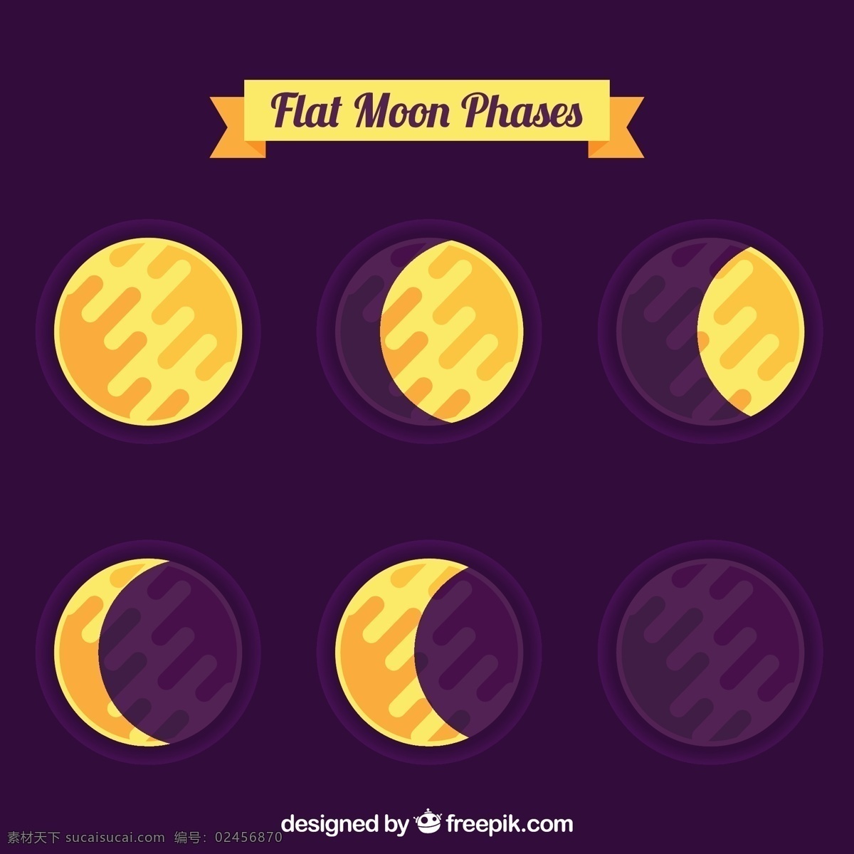 平面设计 中 月亮 相位 日历 光 天空 数字 时间 平面 夜晚 时间表 计划者 夜空 宇宙 年 卫星 季节 占星术 月 满月 周计划者