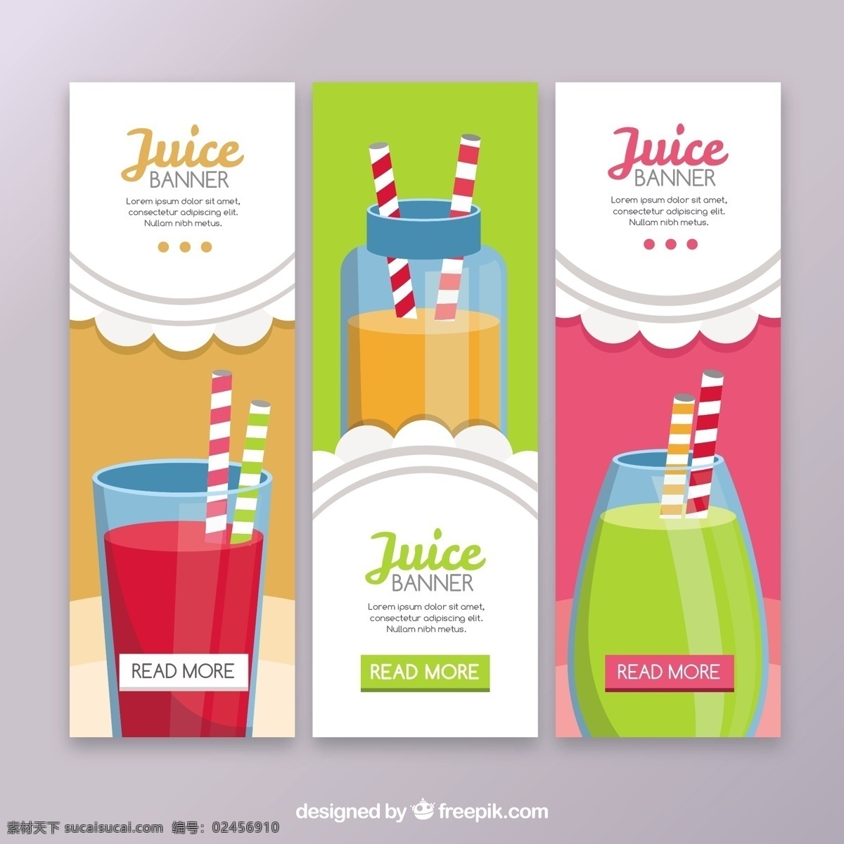 几个果汁横幅 旗帜 食品 夏季 横幅 水果 颜色 热带 平板 饮料 果汁 自然 健康 平面设计 饮食 健康食品 营养