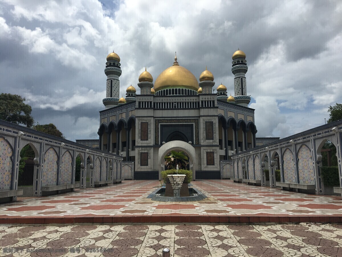 文莱清真寺 文莱 清真寺 景点 地标 东南亚 寺庙 旅游摄影 国外旅游