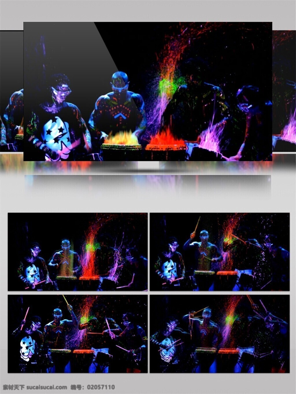 紫光 虚构 人像 动态 视频 动感 光束 激光 酒吧舞台 渲染灯光 紫色