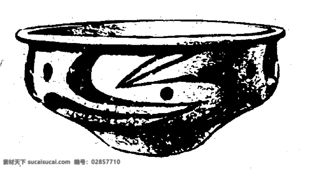 原始社会 器物 图案 中国传统图案 图案087 设计素材 器物图案 装饰图案 书画美术 白色