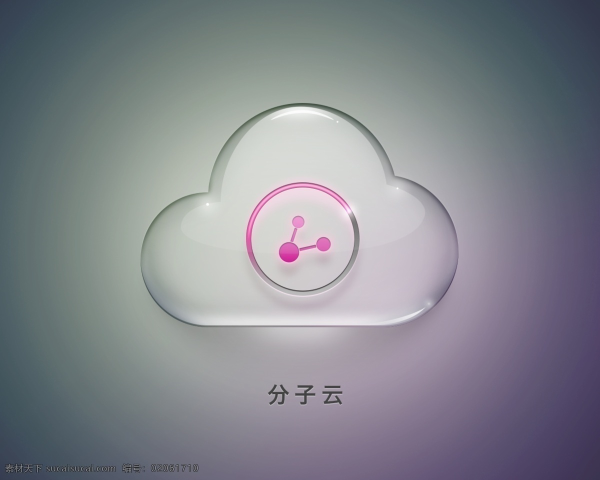 玻璃云图标 ui gui 图标 界面 主题 分享 按钮 网页模板 源文件