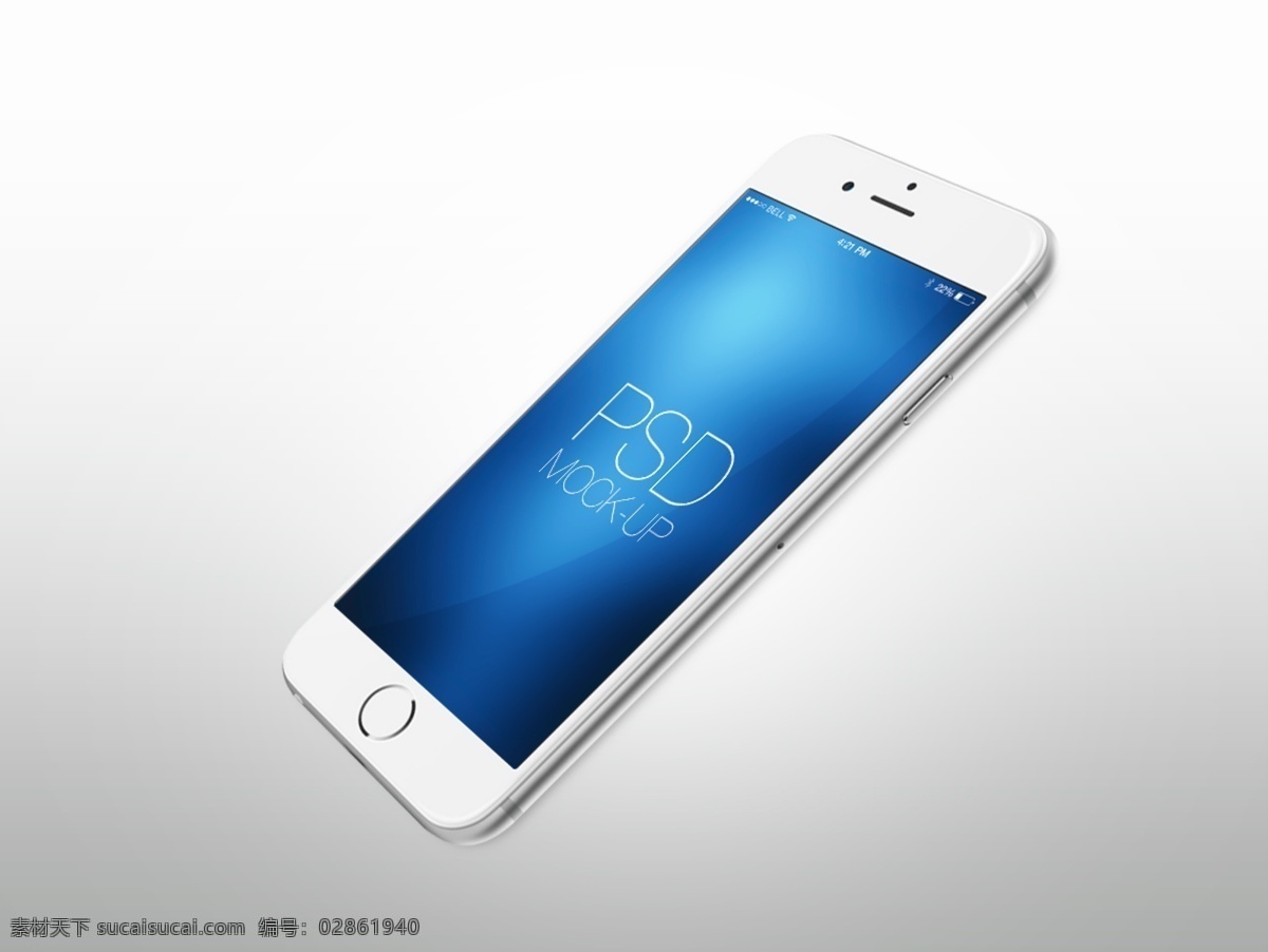iphone6 模板 苹果6 手机模板 模型 源文件 分层 白色