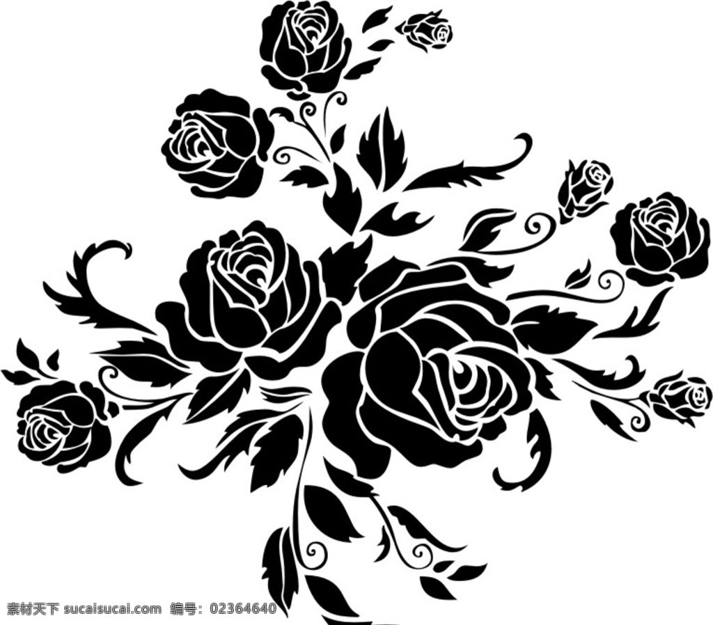 玫瑰 花纹 花边 盛开 底纹 底纹边框 花边花纹
