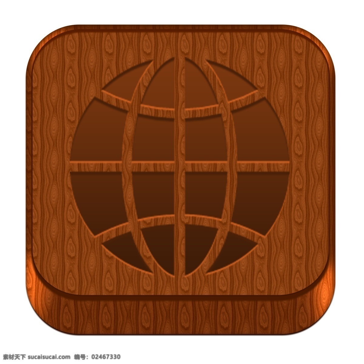 木质 材质 网络 浏览器 图标 ui图标 手机图标 木质材质 浏览器图白哦