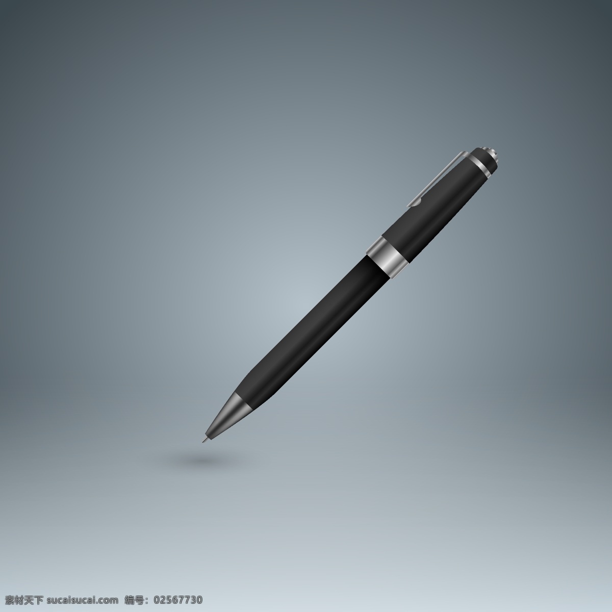 签字笔 手写笔 文具 高档钢笔 金笔 矢量插画 生活百科 办公用品