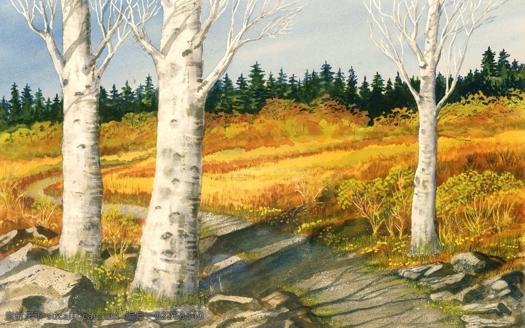 欧洲油画5 欧洲 树木 蓝天 草地 手绘 油画 装饰画 无框画 扫描 大图 清晰 写真 喷绘 印刷 风景 花园 唯美 田园 挂板 写生 绘画书法 文化艺术 油画系列