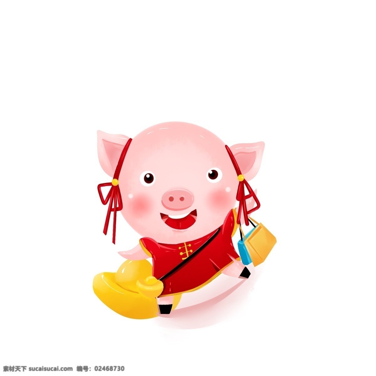 精品 立体 猪 ip 购物 促销 元宝 新春 发财 精品猪 立体猪 猪年