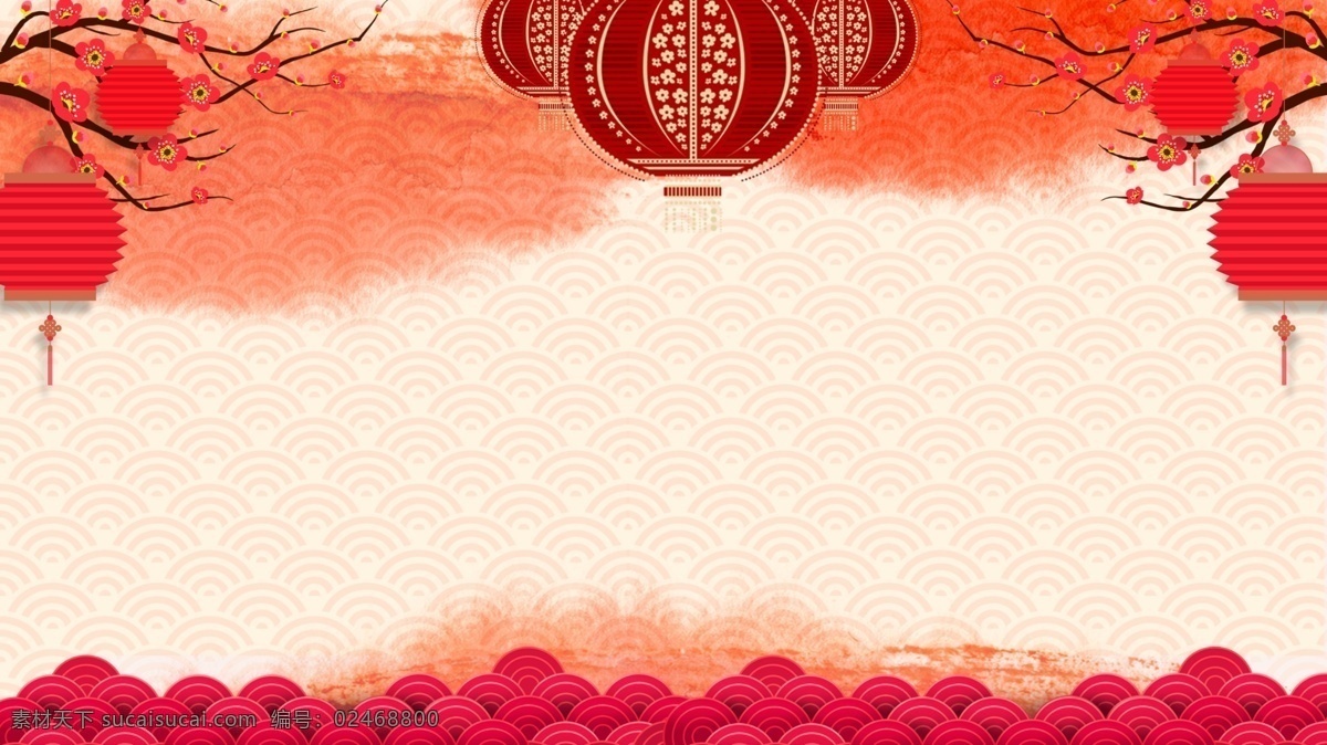 灯笼 祥云 复古 猪年 新年 背景 图 卡通 喜庆 春节 banner 猪年促销 猪年大吉 喜迎新春 春节快乐 新年快乐 新年好 新春 过年 恭喜发财